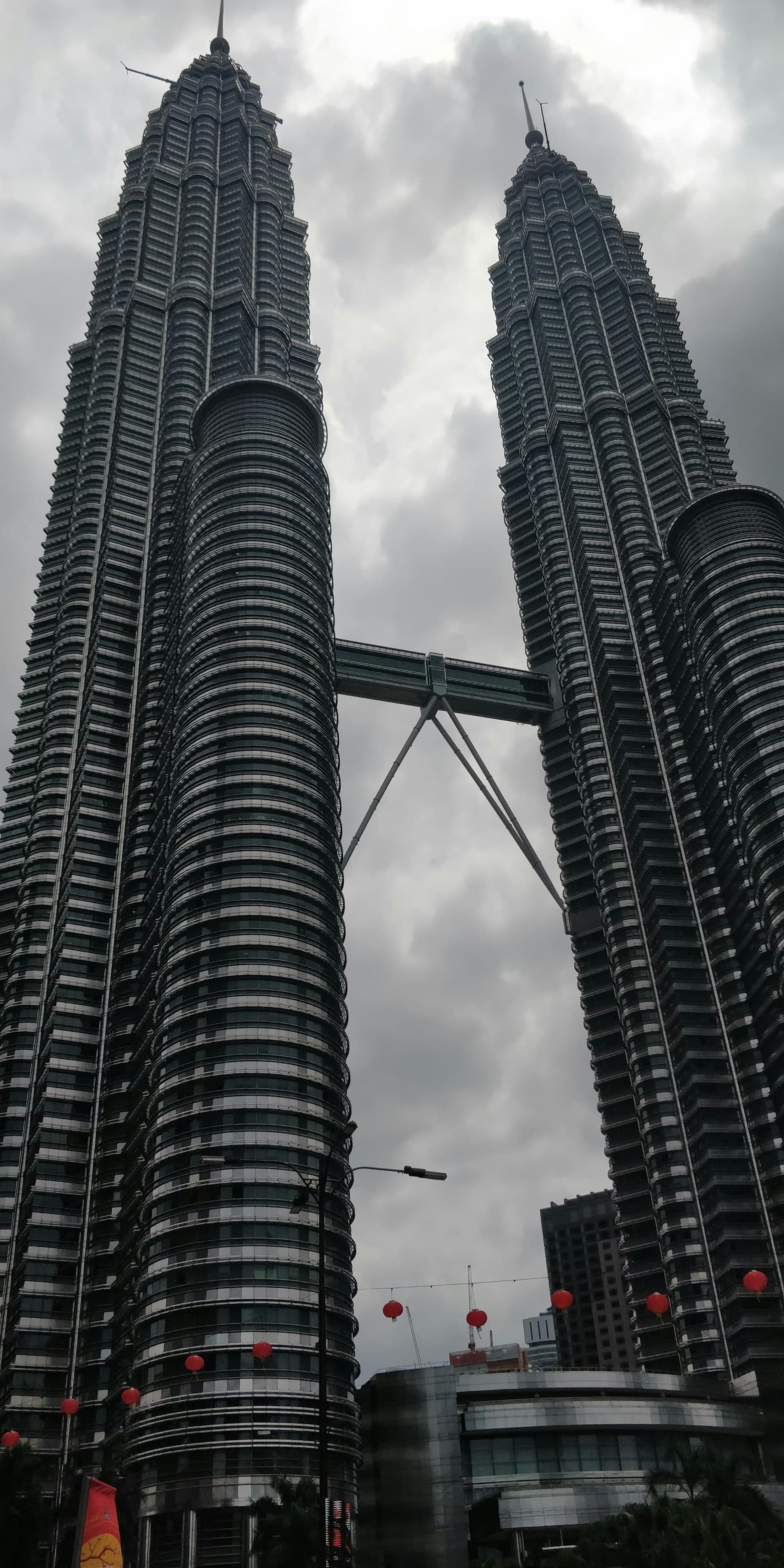 Petronas Towers rising above Kuala Lumpur